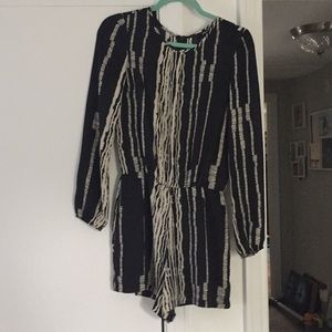 Black and white romper